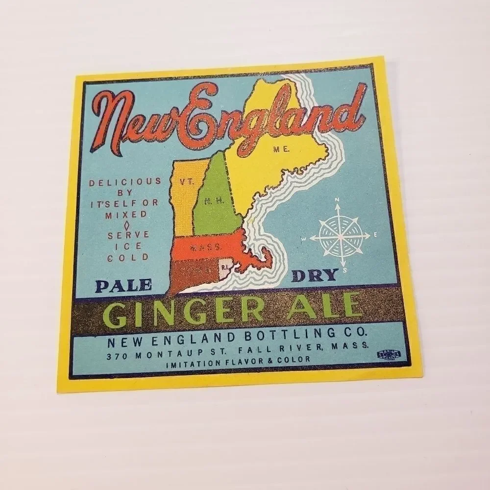 Vintage Unused Beverage Labels Paper Crafting